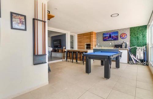 Jardim Vitoria Apartment | Apê Novo Vista Mar Varanda Gourmet Fliperama Sinuca Choppeira Churrasqueira