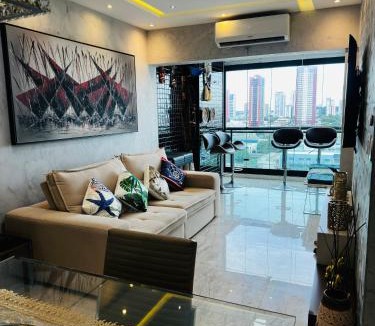 Marco Apartment | Ap 3 Q executivo e funcional wi-fi e estacionamento lazer e trabalho