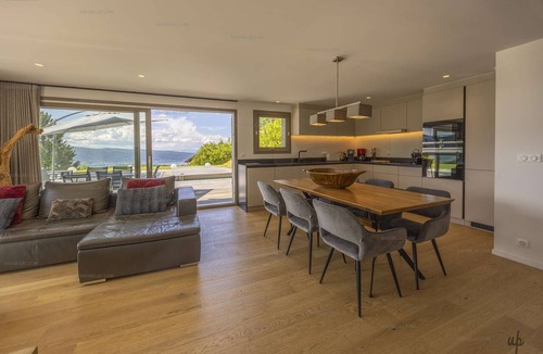 Rovagny Apartment | Apartment Adret 6 people Sunny Side Apartment with Pool, Lake and Mountain Views