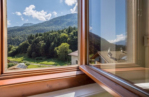 Breguzzo Apartment | Apartment 'Casa Nel Borgo' with Mountain View and Shared Garden