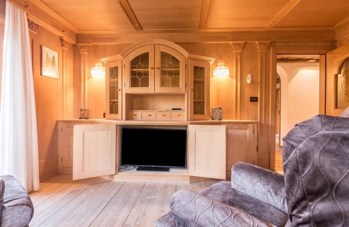 Ortisei Apartment | Apartment 'Cesa Sassela Tirol' with Mountain View, Sauna, Pool, Garden, Balcony & Wi-Fi