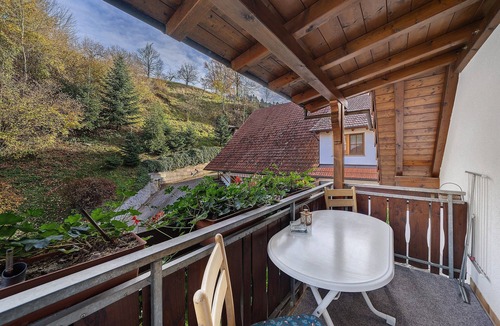 Haslach im Kinzigtal Apartment | Apartment 'Hirschblick' with Mountain View, Shared Terrace and Wi-Fi