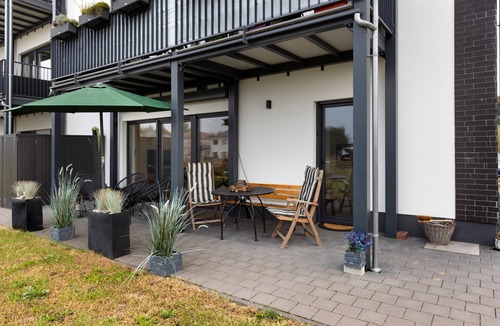 Muldestausee Apartment | Apartment "Spanier" with Lake View, Private Terrace and Wi-Fi