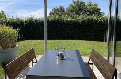 Blaustein Apartment | Apartment 'Fewo Blaustein-Panorama' with Private Terrace, Private Garden and Wi-Fi