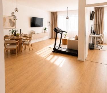 Oberkochen Apartment | Apartment HomeBase Modernes 4-Sterne Apartment mit Tiefgarage im Zentrum