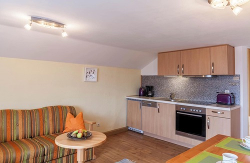 Bad Kohlgrub Apartment | Apartment in Gästehaus Lengdobler with Mountain View, Wi-Fi & Balcony
