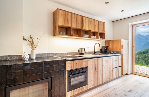 Moso in Passiria Apartment | Apartment 'Mucher Michl' with Mountain View, Private Terrace and Wi-Fi