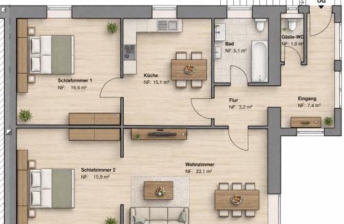 Riegelsberg Apartment | Apartment Rosie - Rustikal und top ausgestattet und ideal für Gruppen bis 6 Personen und Hund, egal ob Familie, Kollegen oder Freunde, 85qm mit Garten und eigener Garage
