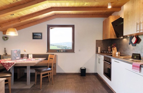 Kastelruth Apartment | Apartment 'Schererhof Abendrot' with Mountain View, Private Terrace and Wi-Fi