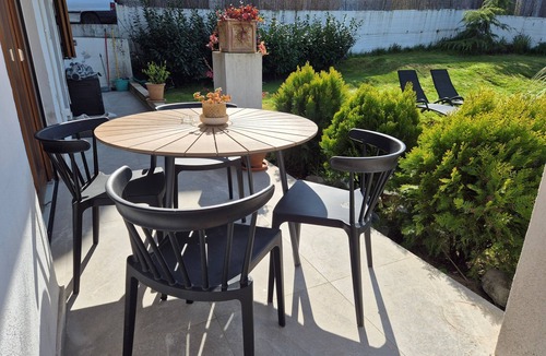 Litochoro Apartment | Apartment “Villa Philia – Garden and Fireplace” with Wi-Fi and Air Conditioning