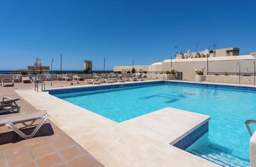 Marbella Seafront Promenade Apartment | Apartment with Shared Pool, with Sea View, Wi-Fi and Air Conditioning