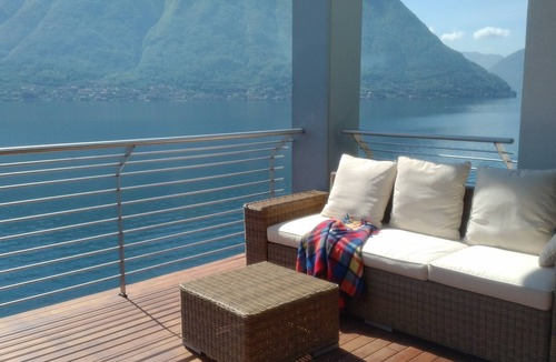 Sala Comacina Apartment | Apartment with terrace and lake view