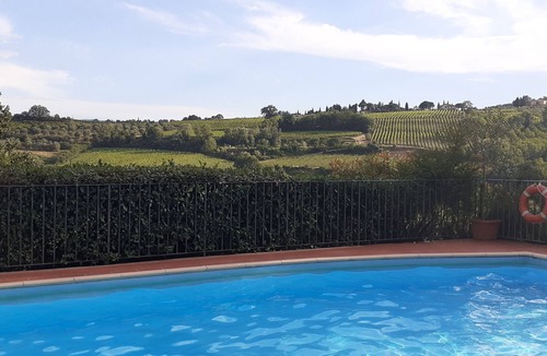 Gambassi Terme Apartment | APPARTAMENTO FRONTE PISCINA CON STUPENDA VISTA SULLA CAMPAGNA TOSCANA