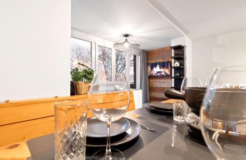 Saas-Fee Apartment | Appartement avec sauna et vue montagne