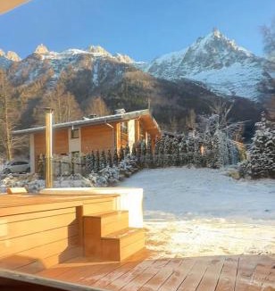 Chamonix-Mont-Blanc Apartment | Appartement de Luxe avec Jacuzzi, Vue Montagne et Jardin