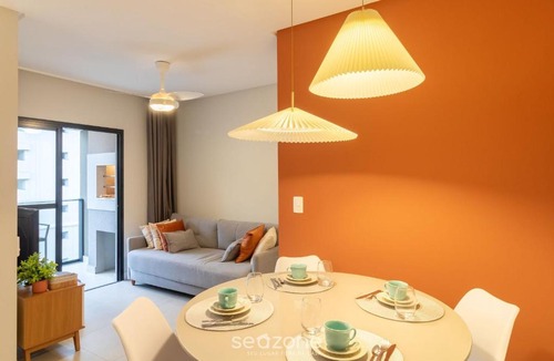 Morretes Apartment | Apt with BBQ 450m from the beach EVU1802