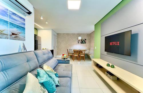Itacolomi Apartment | Apto 3 Quartos Condomínio Resort Completo Pé na areia com Piscina borda Infinita, Beach Tennis, Academia, Sala de Jogos, Brinquedoteca, Playground e Portaria 24H , Churrasqueira Privativa Reserve Agora e Viva essa Experiência