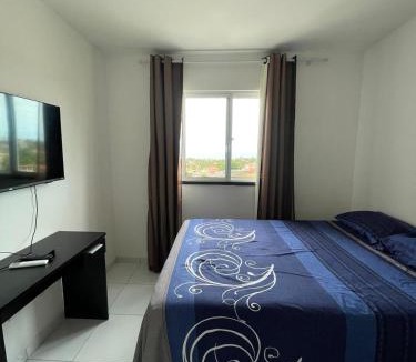 Beberibe Apartment | Apto com Ar com vista para praia de Morro Branco - Fortaleza