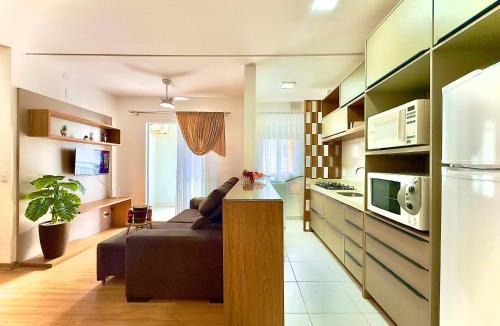 Barra Velha Apartment | Apto completo com VISTA MAR em CONDOMINIO RESORT FRENTE MAR em Barra Velha 2 quartos AR CONDICIONADO CHURRASQUEIRA privativa Cozinha Completa PISCINA vaga de Garagem - VIL3