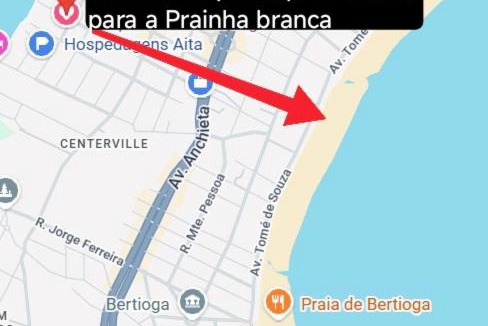 Centro Apartment | Apto no Centro de Bertioga, próximo a Praia, Balsa, Pier e Prainha Branca, Wi-Fi, Churrasqueira, Vaga, 5 pessoas
