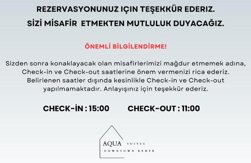 Kemer Apartment | AQUA Suite Kemer