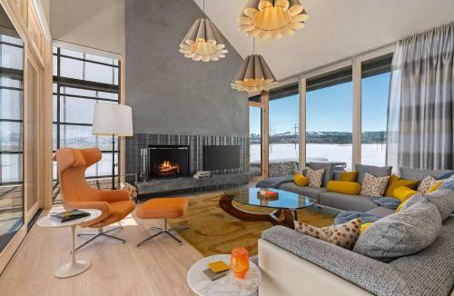 Driggs House | Architect-Designed Lux Estate Spa Mt view