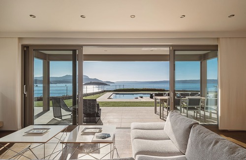 Plaka Villa | Architect-Designed Modern Villa with Heated Pool & Sea Views | Almyra SK Place