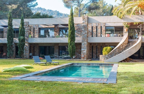 Cap Benat Villa | Architect villa, sea view, air-condition, heated pool, big garden, beach at 220m