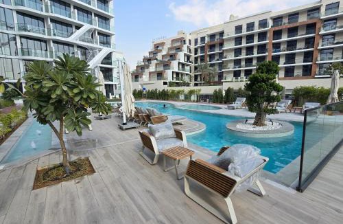 Al Barsha Apartment | Arjan Luxury Studio Pool View Near Miracle Garden