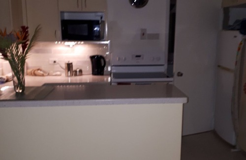 Lascelles Apartment | Art Studio 2 is set in lovely gardens,35 yards from the beach