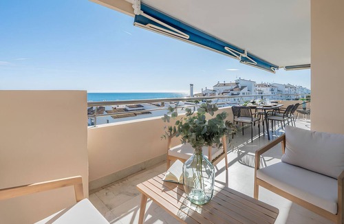 Puerto Banus Apartment | ARTFULLY DESIGNED FLAT WITH GREAT SEA VIEWS, PERFECT LOCATION, BBQ & TERRACE