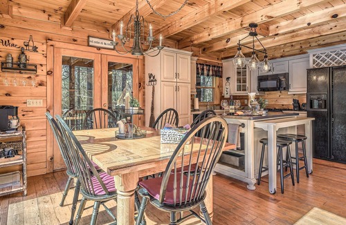 Aska Cabin | Aska Adventure Cabin on 3 Acres Hot Tub Screened Decks Game Loft