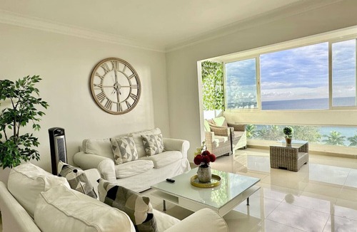 Santo Domingo Condo | Astonishing Sea View Condo, Stylish Decor, Pool, 10 mins to Colonial Zone