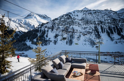 Lech am Arlberg Villa | Astounding Austria Chalet | 4 Bedrooms | Chalet Adora | Beautiful Mountain Views & Outdoor Hot Tub | Bludenz District