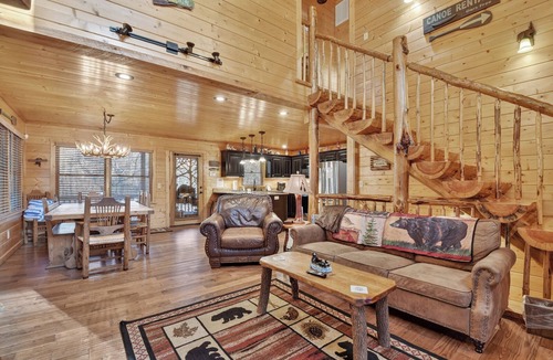 Copperhill Cabin | Astounding River View - Peaceful Seclusion, Hot Tub Soaks, Games & Fireside Sips