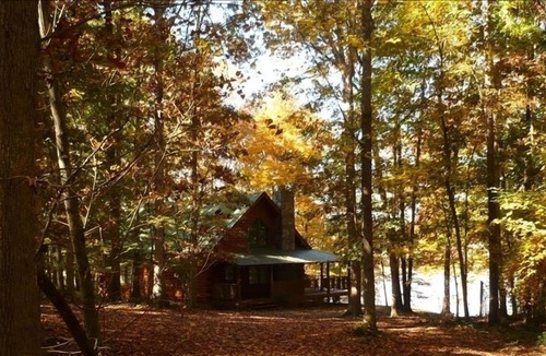 Nicholson Cabin | Athens Log Cabin Getaway -Private Lake, Campfire, Serenity