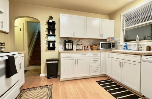 Northwest Olympia House | Attic Adventure! Two bedroom home plus full upstairs adventurous attic with two twin beds, couch and smart tv. Walk to Olympia's Downtown & Waterfront