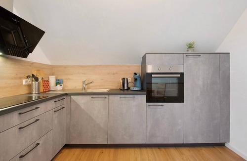 Tegernheim Apartment | Attic Studio on the Danube Cycle Path with Mountain View, Balcony, and Wi-Fi