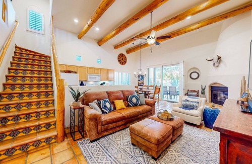 Rancho Villas House | Attractive home with private pool, spa, patio, AC, & W/D - near attractions