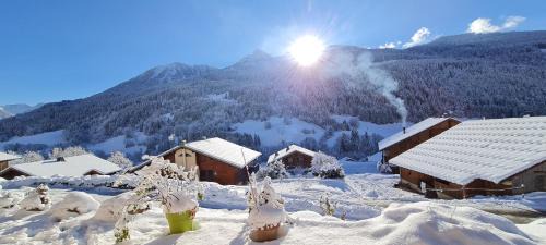 Abondance Apartment | Au Chalet Le Péry, vue sur le Mont de Grange