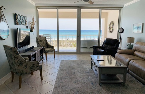 Navarre Beach Condo | August dates available! Beach service through October. Covered parking!