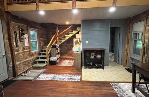 Judson Cabin | Authentic Log Cabin: The Den