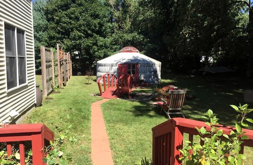 Saratoga Springs Cabin | Authentic Mongolian Yurt for a Serene Healing Retreat in Saratoga Springs, New York