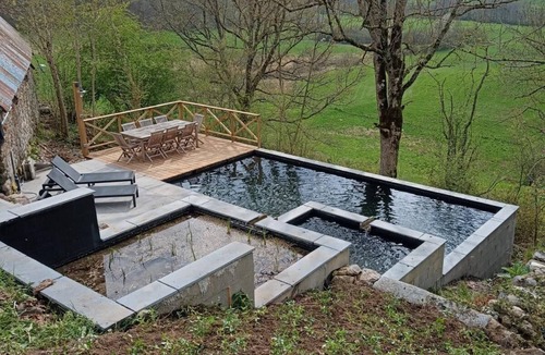 Marchastel House | Authentic stone house with natural pool.