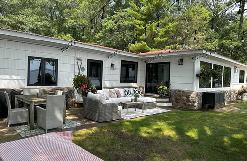 Hayward Cabin | AVAILABLE – Lakefront Retreat: Dock, Designer Kitchen, & Sunrises to Remember.