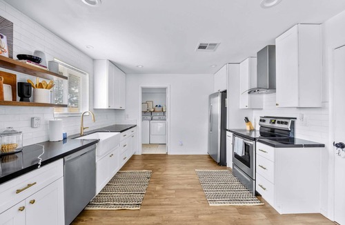 Newcastle Village House | Backyard w/Private Pool, Putting Green, Fireplace