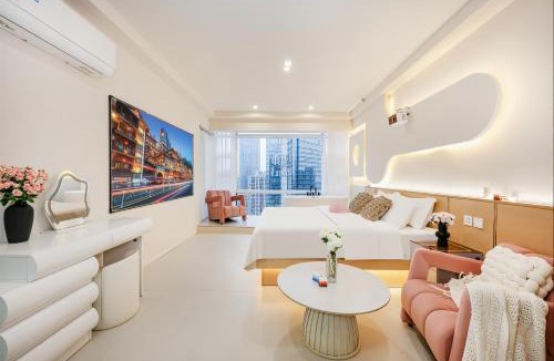 Yuzhong Apartment | Baihong Sky View Studio with Deep Soak Tub - Jiefangbei Center