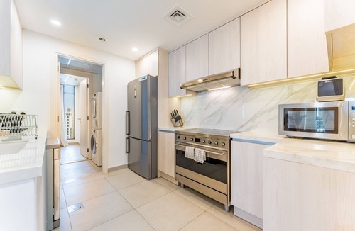 Umm Suqeim 3 Apartment | Balcony Overlooking Burj Al Arab 2BR w/Assistant Room, Min. Away Fr. the Beach