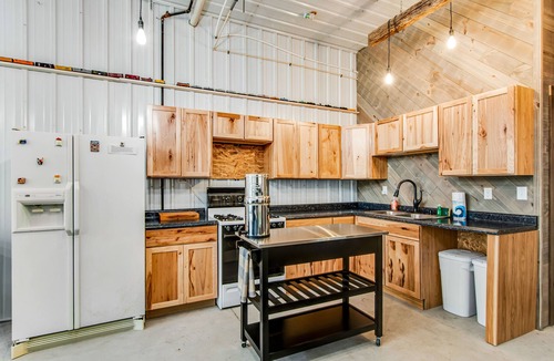 Mather House | Barn & cabin with firepits, grills, foosball, kayaks, home theater, & 2 kitchens