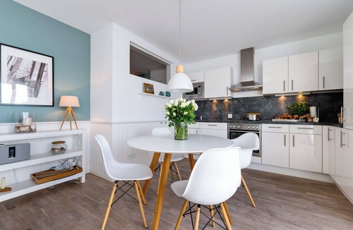 Olpenitz Apartment | Barrier-free beach house on the Baltic Sea: "Pier 51" with south-facing terrace & sauna